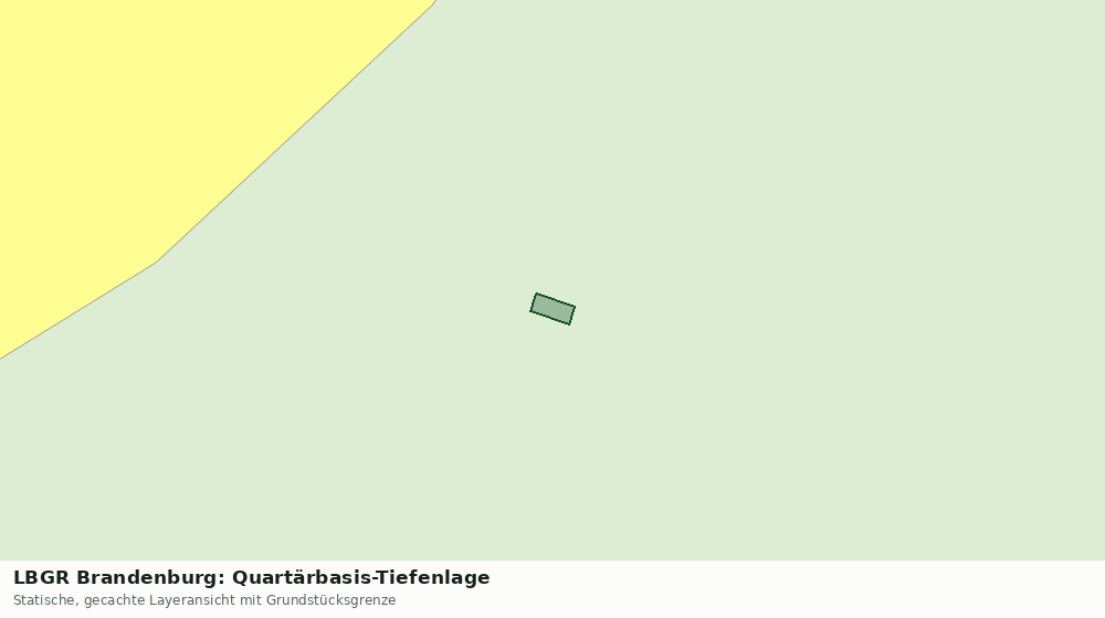 Statische Kartenansicht: LBGR Brandenburg: Quartärbasis-Tiefenlage