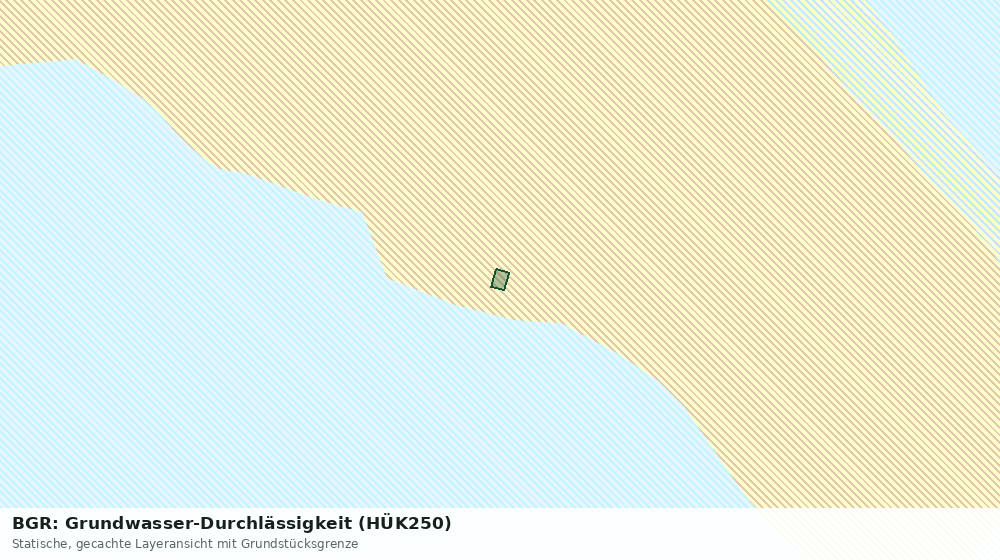 Statische Kartenansicht: BGR: Grundwasser-Durchlässigkeit (HÜK250)