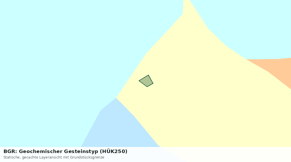 Statische Kartenansicht: BGR: Geochemischer Gesteinstyp (HÜK250)