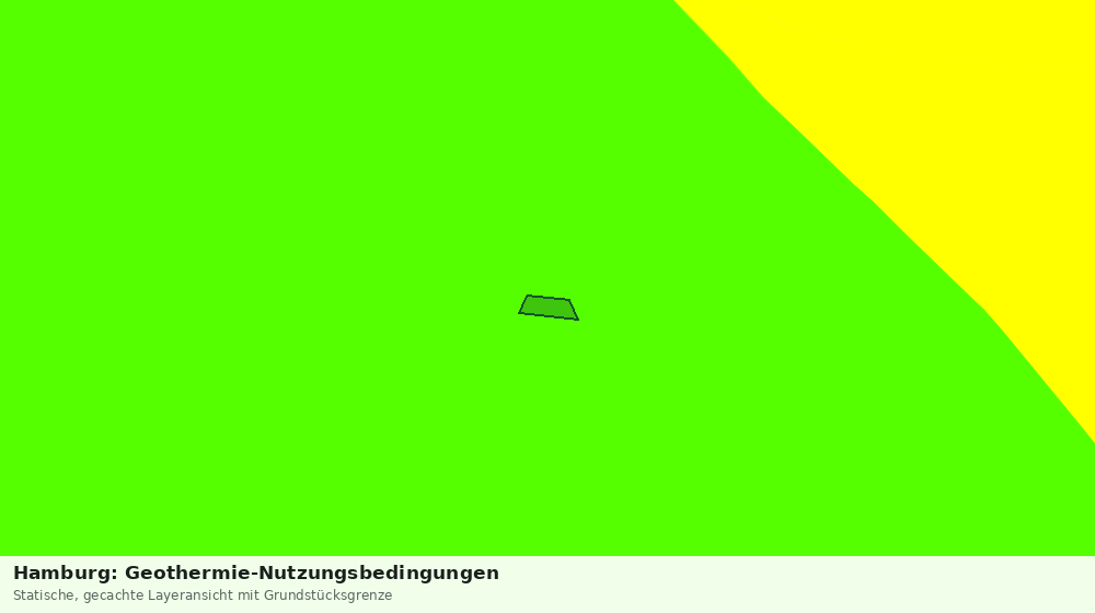 Statische Kartenansicht: Hamburg: Geothermie-Nutzungsbedingungen