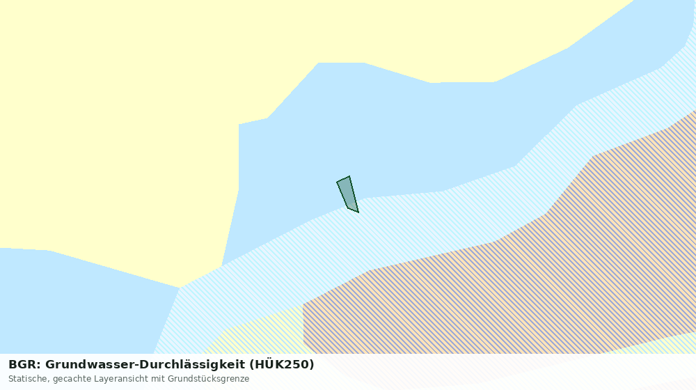 Statische Kartenansicht: BGR: Grundwasser-Durchlässigkeit (HÜK250)
