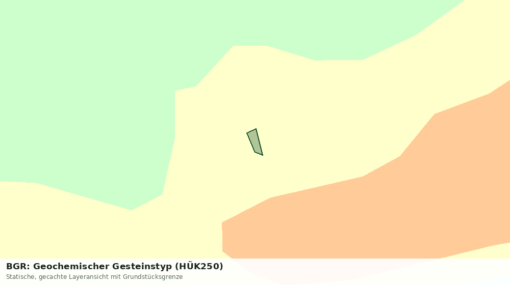 Statische Kartenansicht: BGR: Geochemischer Gesteinstyp (HÜK250)