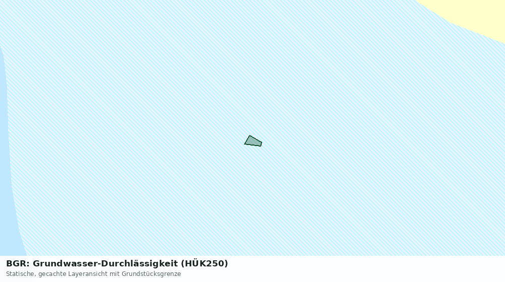 Statische Kartenansicht: BGR: Grundwasser-Durchlässigkeit (HÜK250)