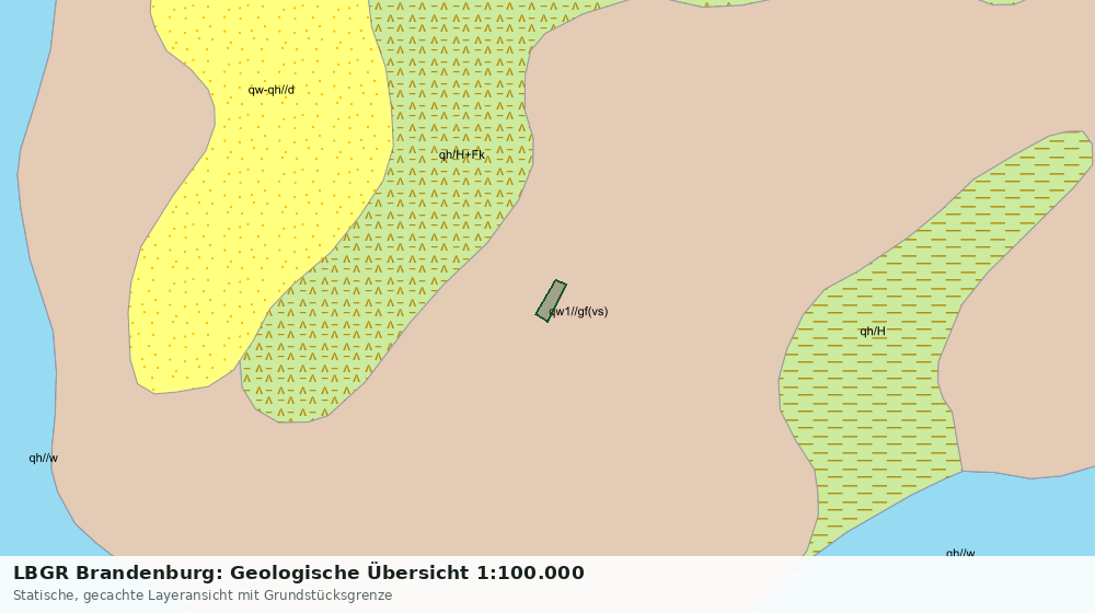 Statische Kartenansicht: LBGR Brandenburg: Geologische Übersicht 1:100.000