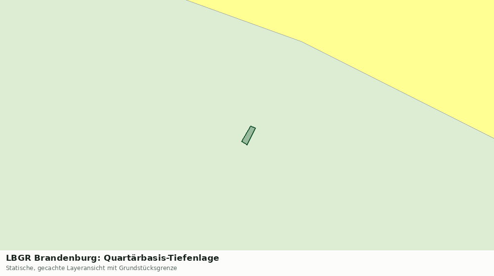 Statische Kartenansicht: LBGR Brandenburg: Quartärbasis-Tiefenlage