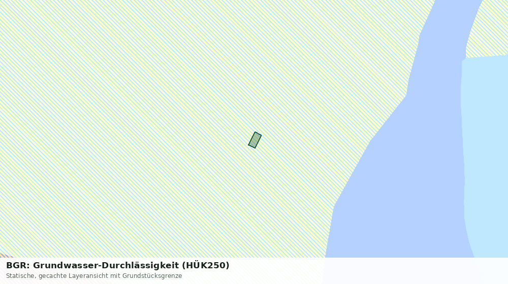 Statische Kartenansicht: BGR: Grundwasser-Durchlässigkeit (HÜK250)