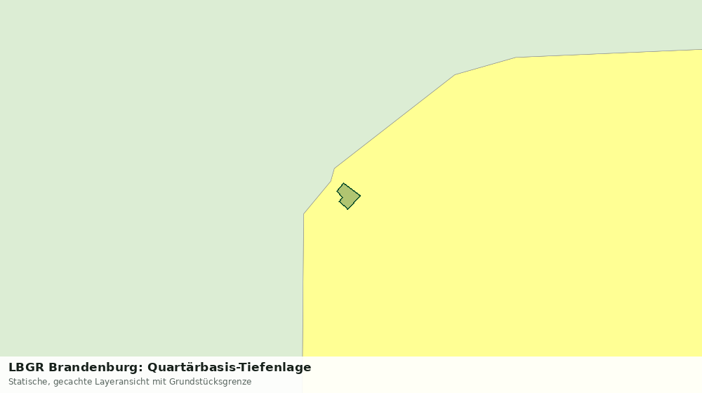 Statische Kartenansicht: LBGR Brandenburg: Quartärbasis-Tiefenlage