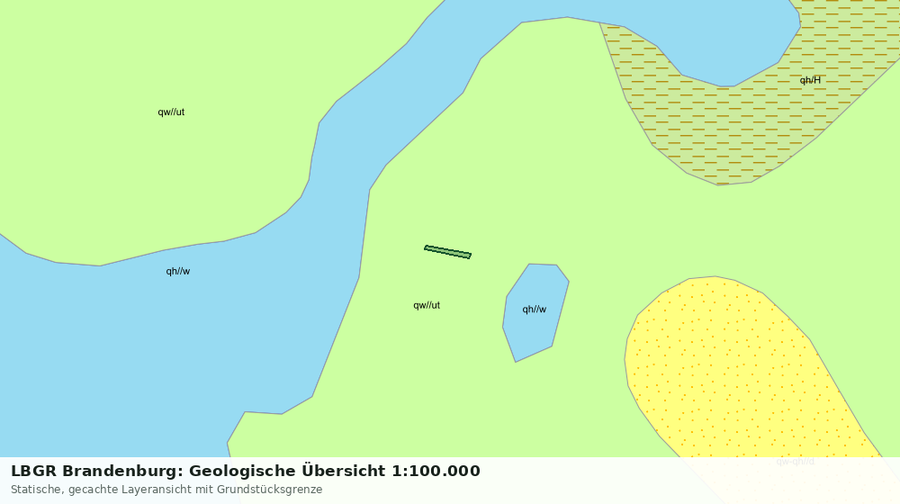Statische Kartenansicht: LBGR Brandenburg: Geologische Übersicht 1:100.000