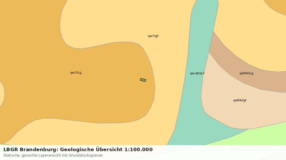 Statische Kartenansicht: LBGR Brandenburg: Geologische Übersicht 1:100.000
