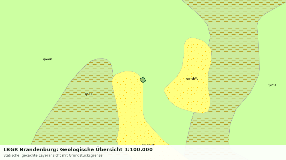 Statische Kartenansicht: LBGR Brandenburg: Geologische Übersicht 1:100.000