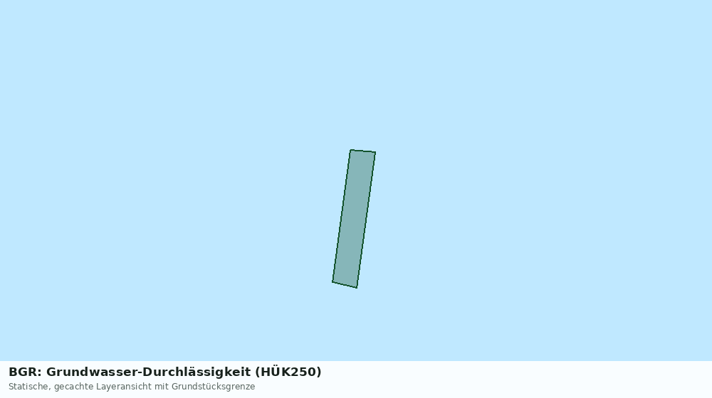 Statische Kartenansicht: BGR: Grundwasser-Durchlässigkeit (HÜK250)