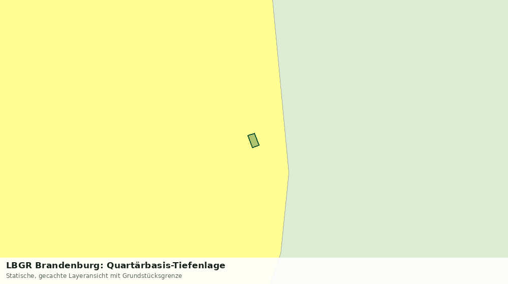 Statische Kartenansicht: LBGR Brandenburg: Quartärbasis-Tiefenlage