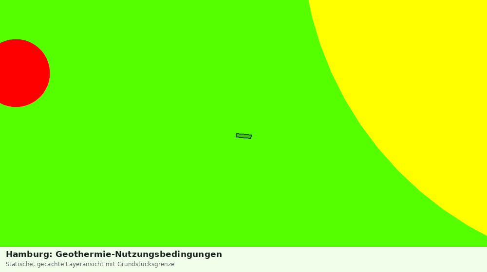 Statische Kartenansicht: Hamburg: Geothermie-Nutzungsbedingungen