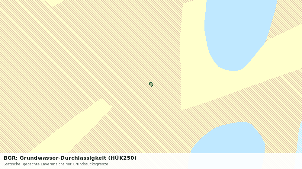 Statische Kartenansicht: BGR: Grundwasser-Durchlässigkeit (HÜK250)
