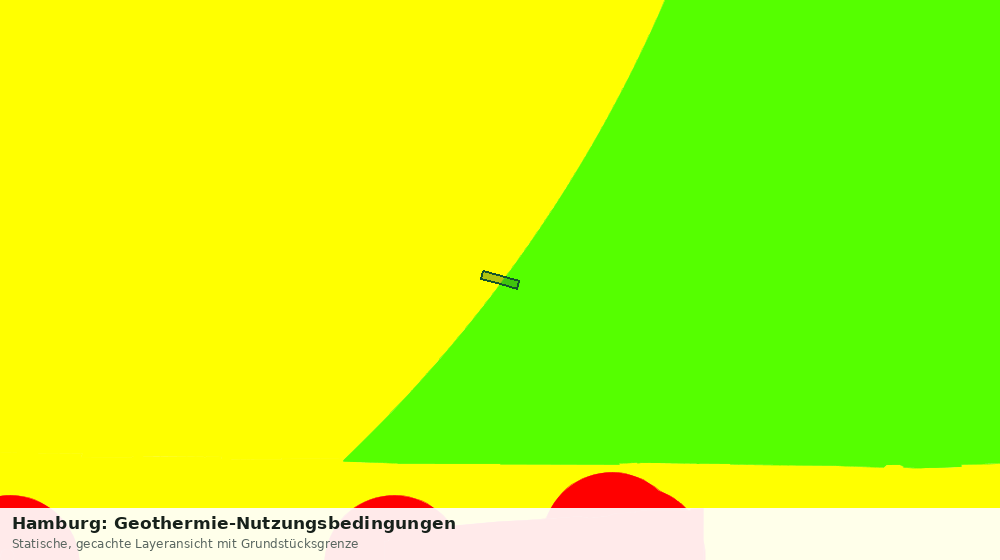 Statische Kartenansicht: Hamburg: Geothermie-Nutzungsbedingungen