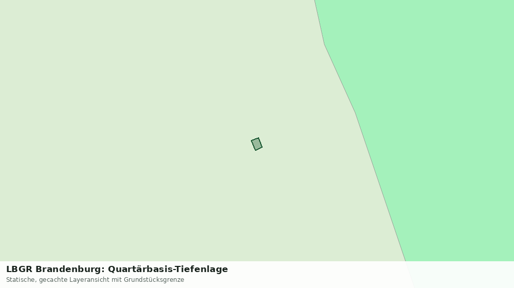 Statische Kartenansicht: LBGR Brandenburg: Quartärbasis-Tiefenlage