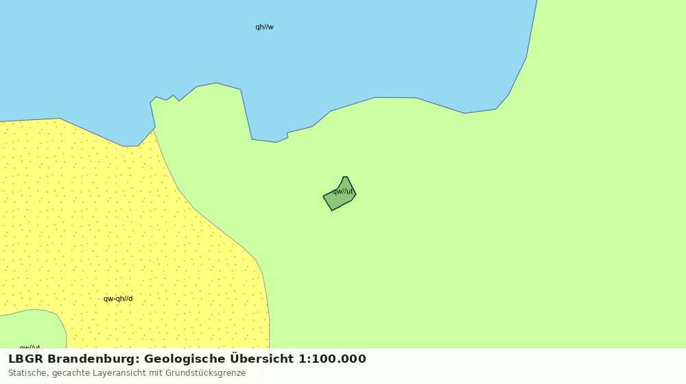 Statische Kartenansicht: LBGR Brandenburg: Geologische Übersicht 1:100.000