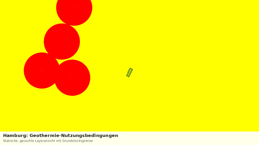 Statische Kartenansicht: Hamburg: Geothermie-Nutzungsbedingungen