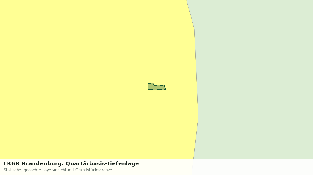 Statische Kartenansicht: LBGR Brandenburg: Quartärbasis-Tiefenlage