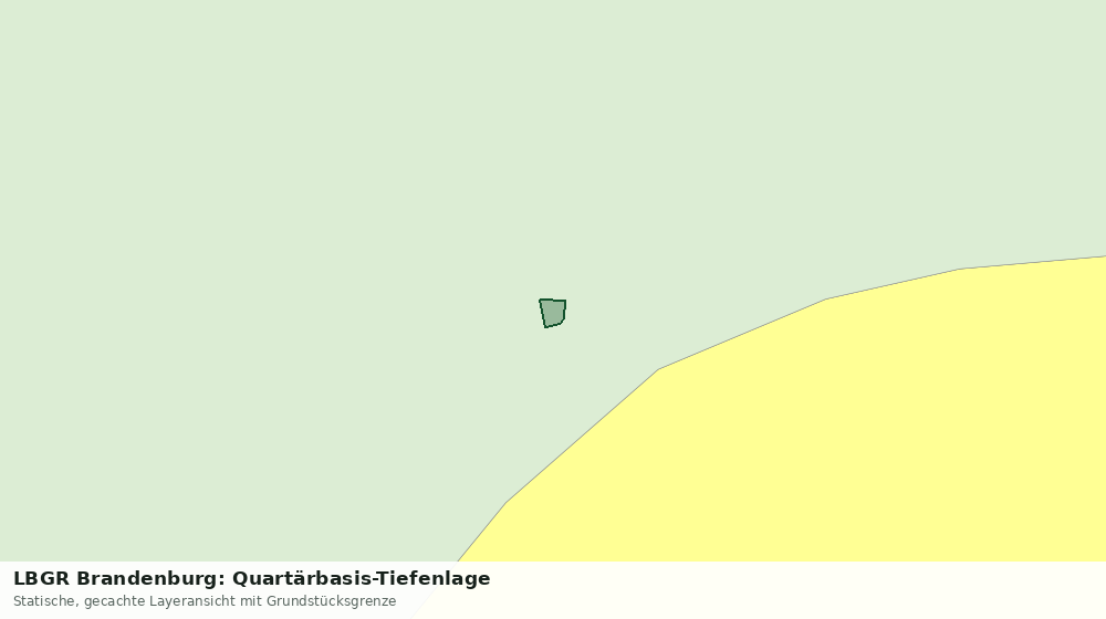 Statische Kartenansicht: LBGR Brandenburg: Quartärbasis-Tiefenlage