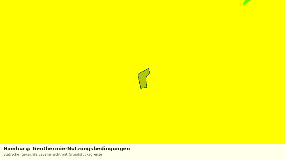 Statische Kartenansicht: Hamburg: Geothermie-Nutzungsbedingungen