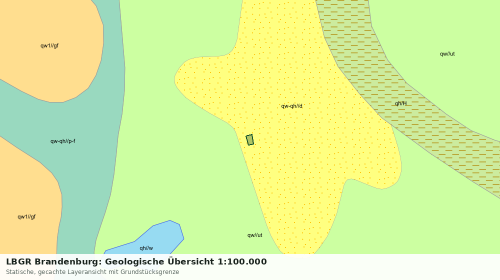 Statische Kartenansicht: LBGR Brandenburg: Geologische Übersicht 1:100.000