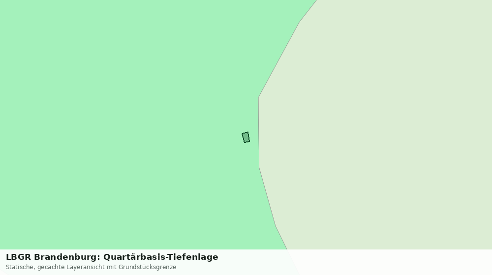 Statische Kartenansicht: LBGR Brandenburg: Quartärbasis-Tiefenlage