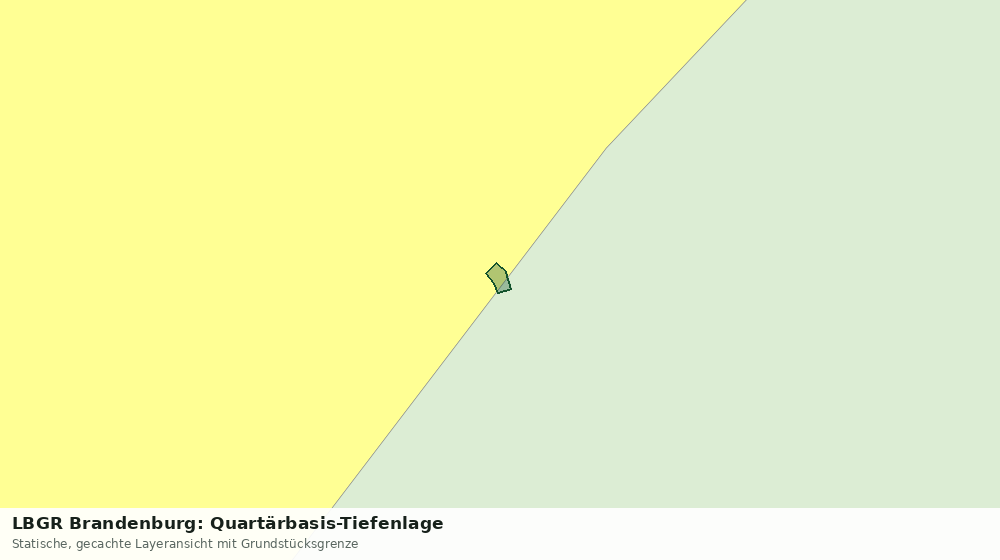 Statische Kartenansicht: LBGR Brandenburg: Quartärbasis-Tiefenlage