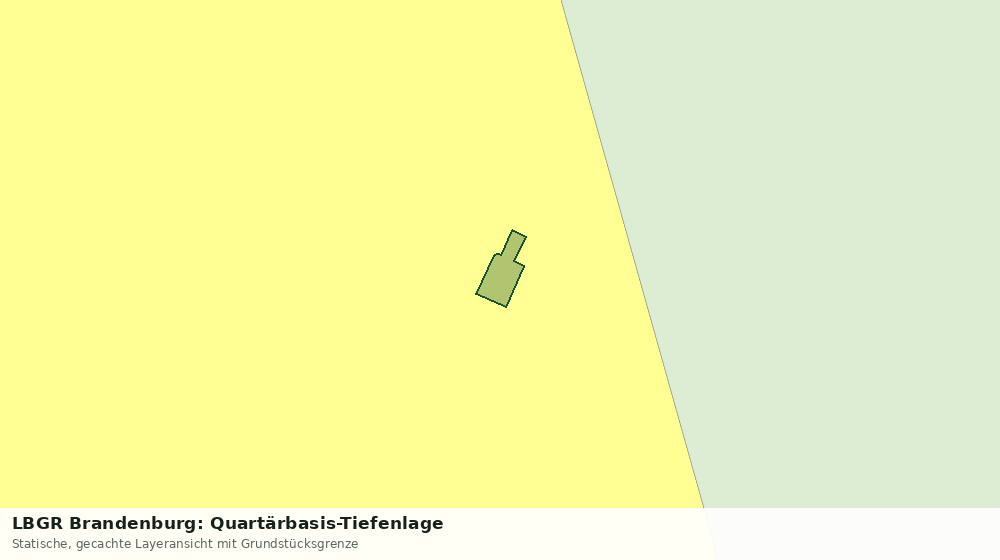 Statische Kartenansicht: LBGR Brandenburg: Quartärbasis-Tiefenlage