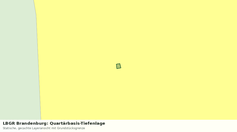 Statische Kartenansicht: LBGR Brandenburg: Quartärbasis-Tiefenlage