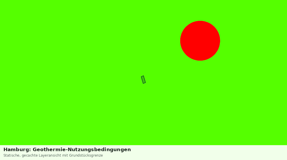 Statische Kartenansicht: Hamburg: Geothermie-Nutzungsbedingungen