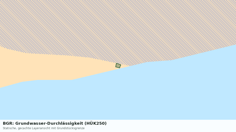 Statische Kartenansicht: BGR: Grundwasser-Durchlässigkeit (HÜK250)