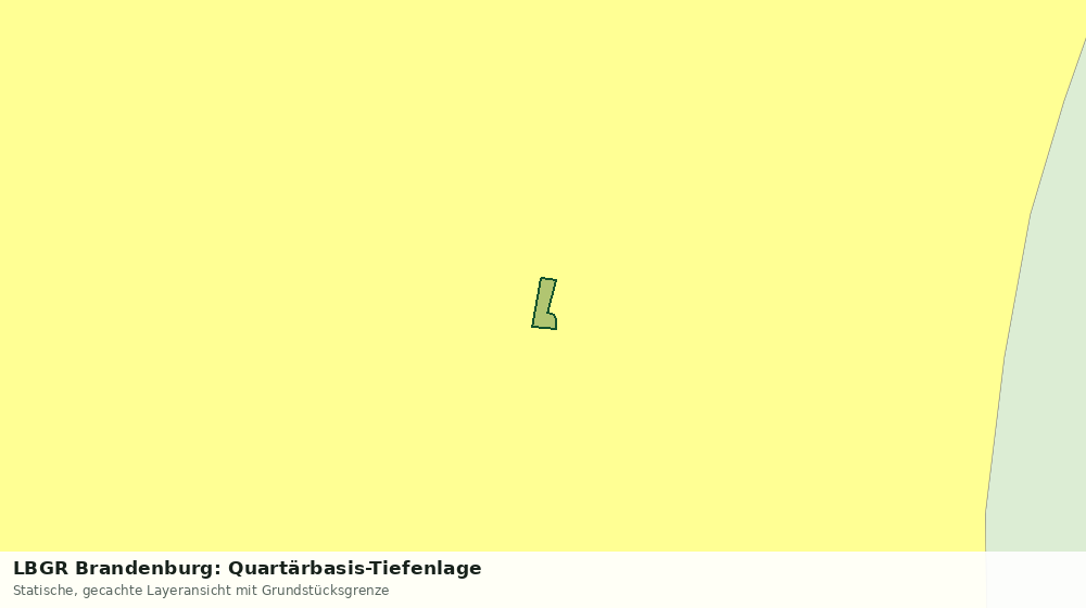 Statische Kartenansicht: LBGR Brandenburg: Quartärbasis-Tiefenlage