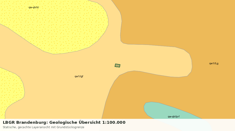Statische Kartenansicht: LBGR Brandenburg: Geologische Übersicht 1:100.000