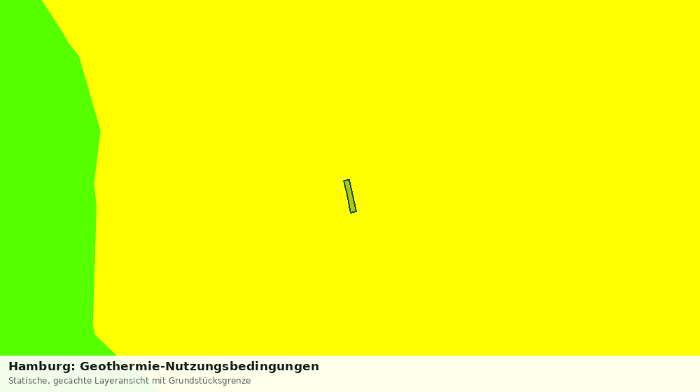 Statische Kartenansicht: Hamburg: Geothermie-Nutzungsbedingungen