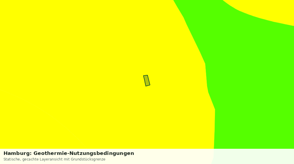 Statische Kartenansicht: Hamburg: Geothermie-Nutzungsbedingungen