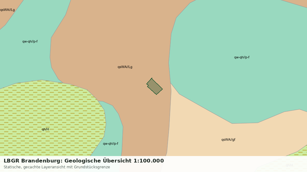 Statische Kartenansicht: LBGR Brandenburg: Geologische Übersicht 1:100.000