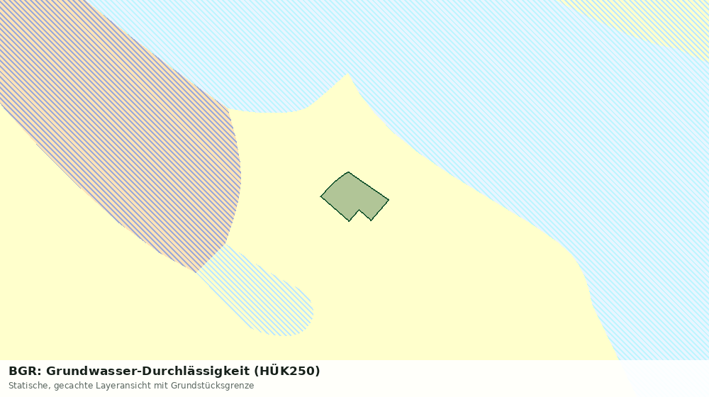 Statische Kartenansicht: BGR: Grundwasser-Durchlässigkeit (HÜK250)