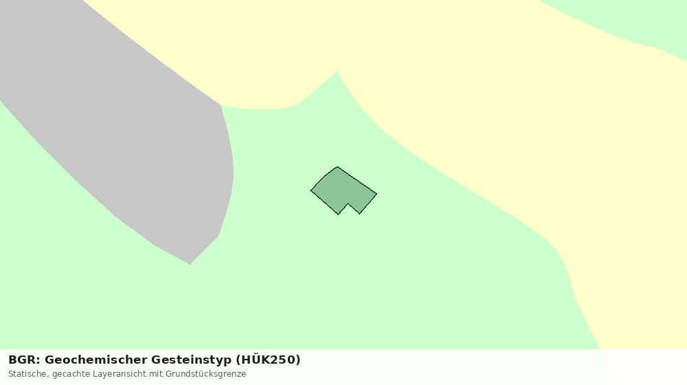 Statische Kartenansicht: BGR: Geochemischer Gesteinstyp (HÜK250)