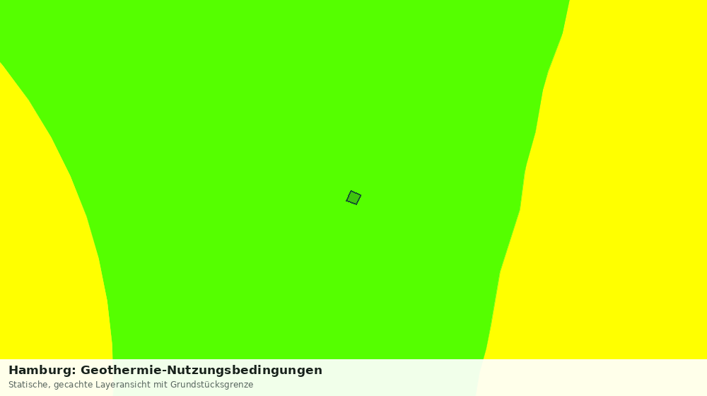 Statische Kartenansicht: Hamburg: Geothermie-Nutzungsbedingungen