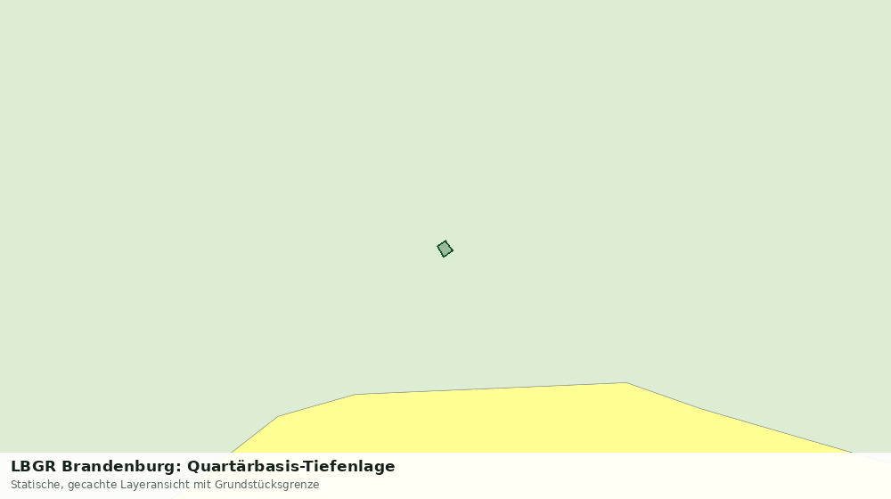 Statische Kartenansicht: LBGR Brandenburg: Quartärbasis-Tiefenlage