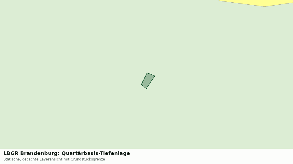 Statische Kartenansicht: LBGR Brandenburg: Quartärbasis-Tiefenlage