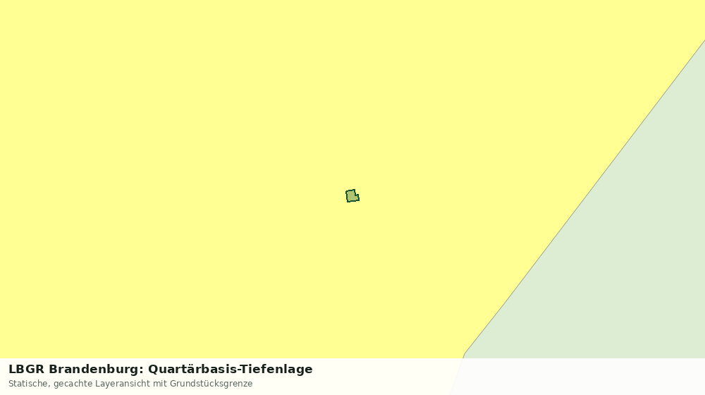 Statische Kartenansicht: LBGR Brandenburg: Quartärbasis-Tiefenlage