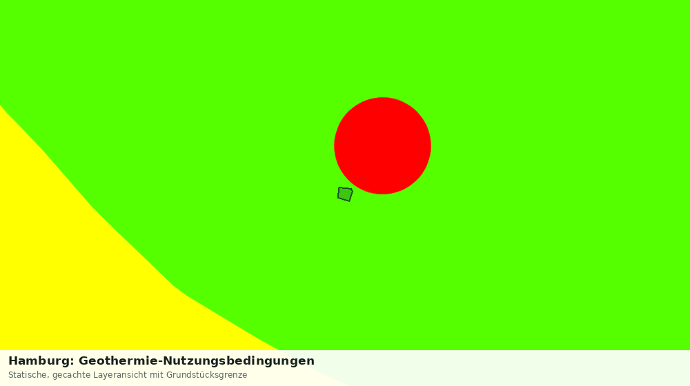 Statische Kartenansicht: Hamburg: Geothermie-Nutzungsbedingungen