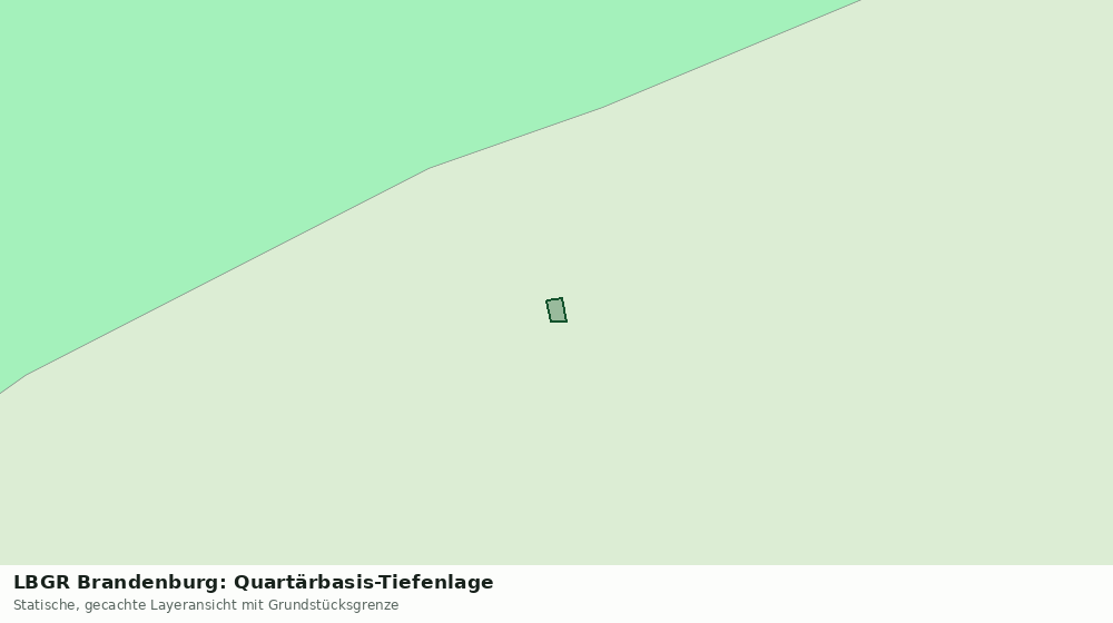 Statische Kartenansicht: LBGR Brandenburg: Quartärbasis-Tiefenlage