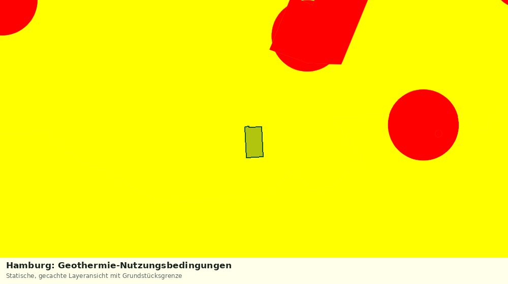 Statische Kartenansicht: Hamburg: Geothermie-Nutzungsbedingungen