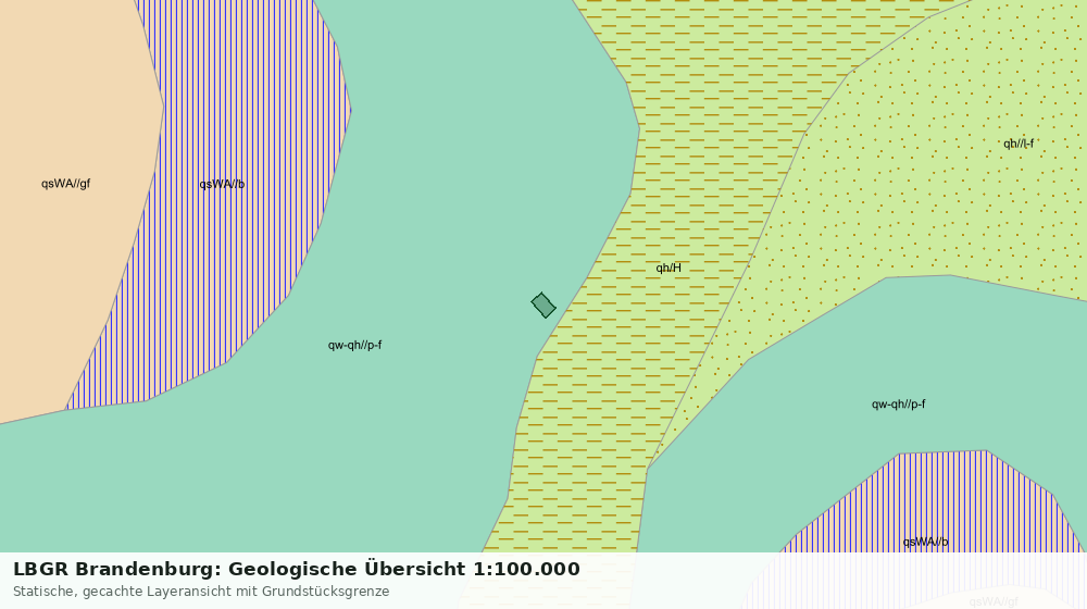 Statische Kartenansicht: LBGR Brandenburg: Geologische Übersicht 1:100.000