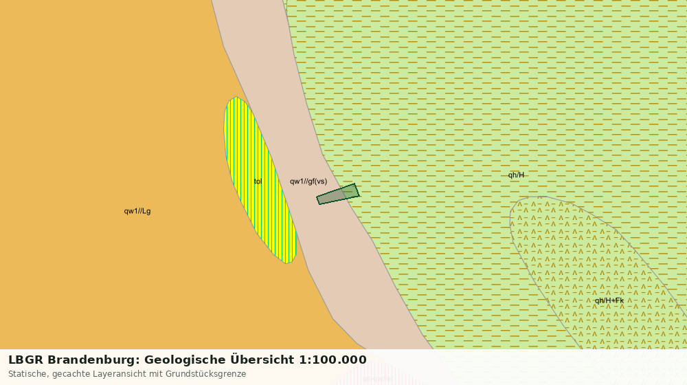Statische Kartenansicht: LBGR Brandenburg: Geologische Übersicht 1:100.000
