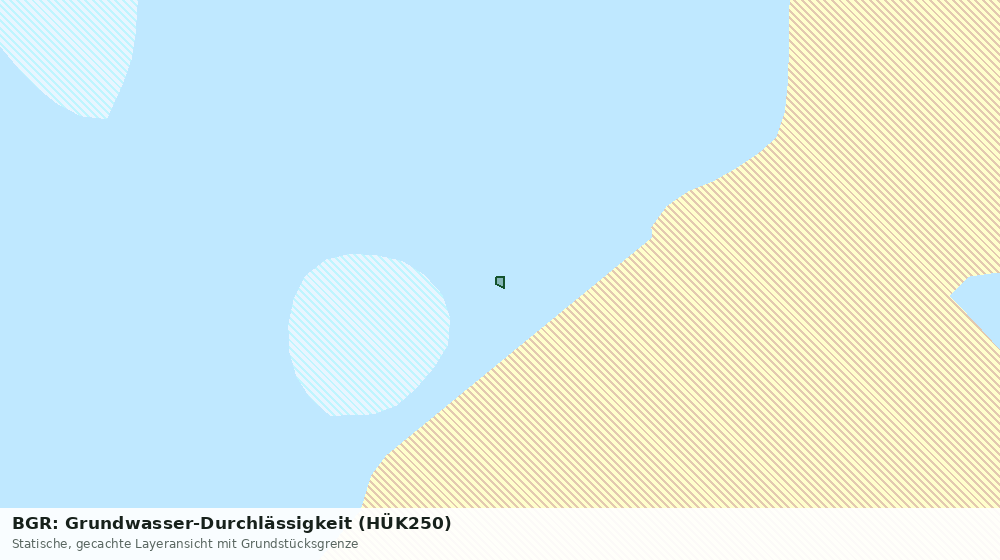 Statische Kartenansicht: BGR: Grundwasser-Durchlässigkeit (HÜK250)