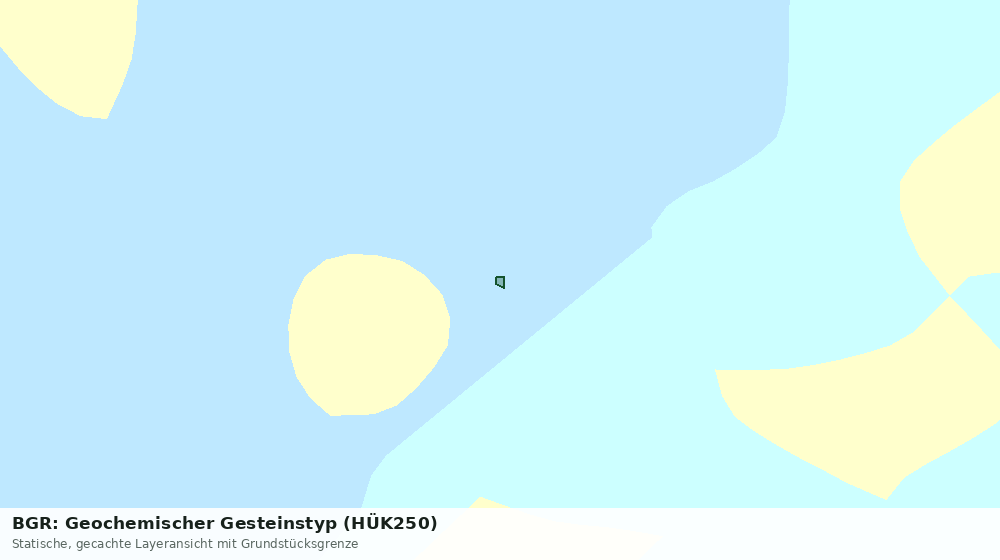 Statische Kartenansicht: BGR: Geochemischer Gesteinstyp (HÜK250)